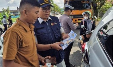 Jasa Raharja Solok Dukung Razia Gabungan Samsat, Dorong Kepatuhan PKB dan SWDKLLJ